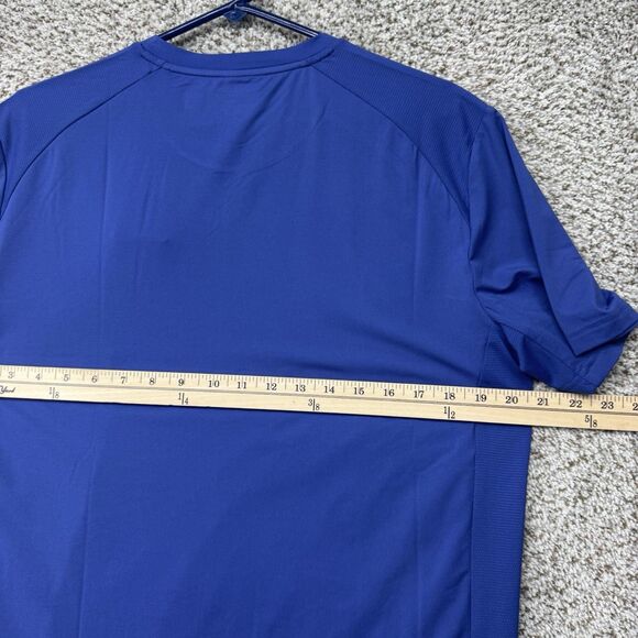 RLX Ralph Lauren Performance Stretch T-Shirt Mens Medium Blue Wicking Golf New - Picture 14 of 16